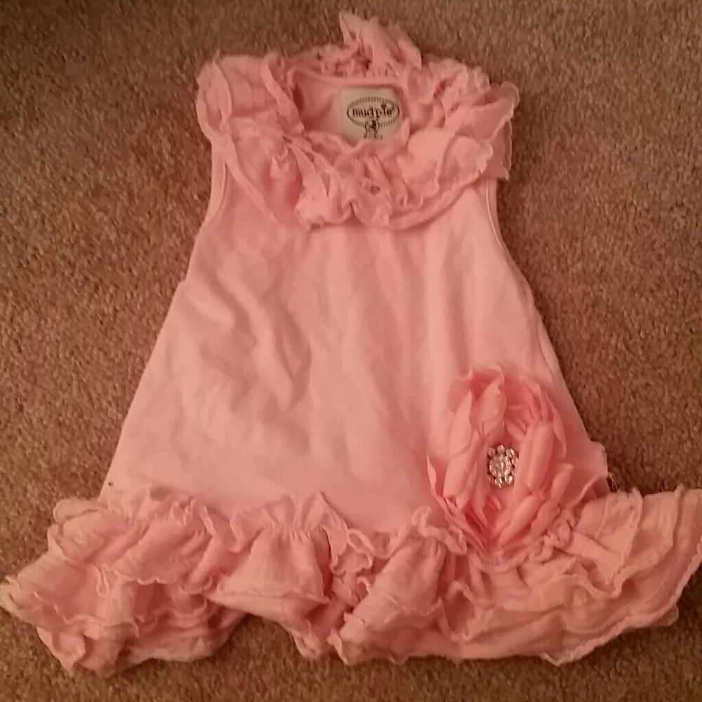 Pink Mud pie top 12-18 months